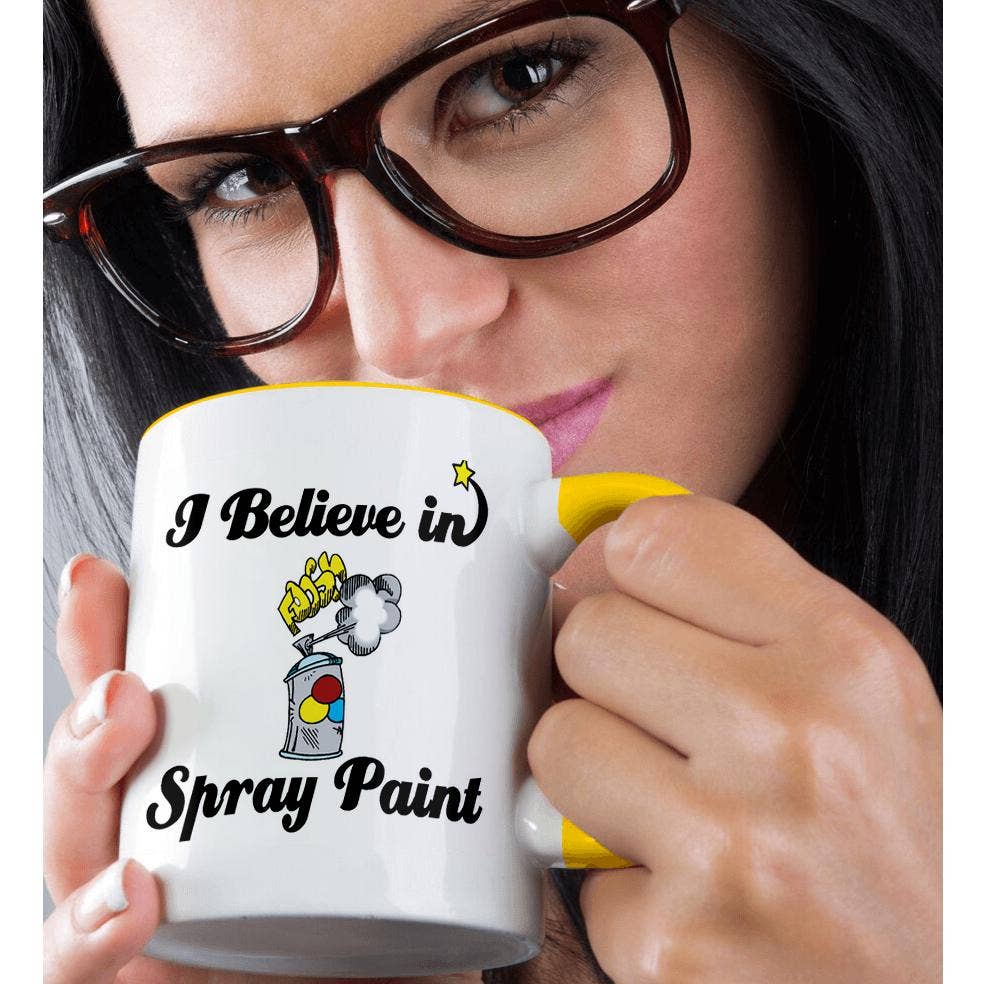 3dRose - Wholesale Coffee Mug - 3dRose, I Believe In Spray Paint, Mug1