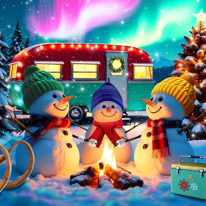 Christmas Camper 500 Piece Jigsaw Puzzle for wholesale by Springbok Puzzle