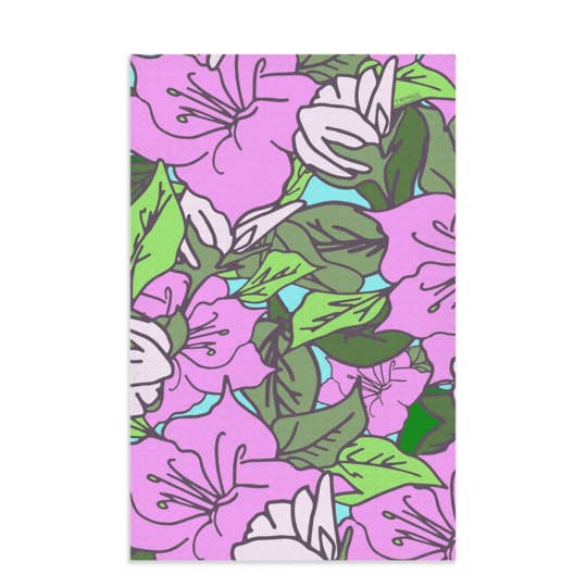 Jessica Reynolds Art – wholesale Tea towel – Azalea Tea Towel