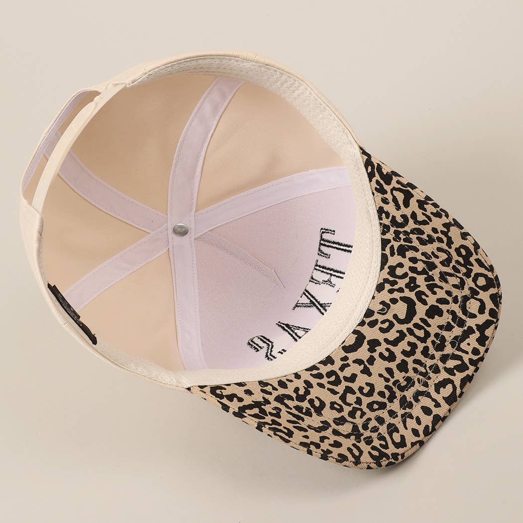 Fashion City - Wholesale Trucker Hat - Unisex - TEXAS Embroidery Leopard Two-Tone Trucker Hat8