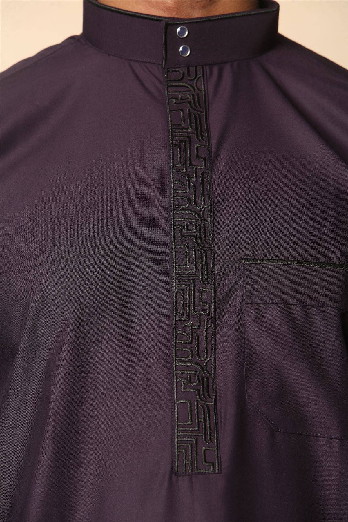 Infinity Leather (Upperclass Fashions Ltd) - Wholesale Robe - Men's - Mens Thobe Jubba Emirati Islamic Arabic Eid Embroidery Kaftan Jubbah Robe4