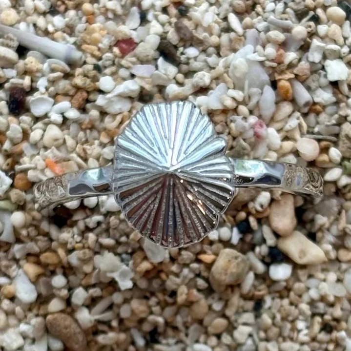 Anillo único Opihi de plata de ley para venta al por mayor de Driftwood Dreams Hawai'i