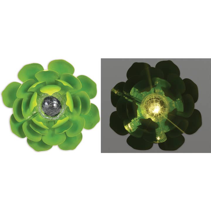 White Knight Solar Succulent - 95171 for wholesale by Sunset Vista Designs