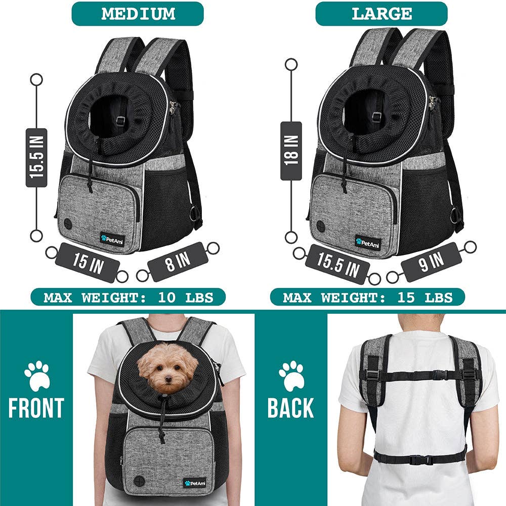 PetAmi - Wholesale Pet Carrier - Cat/Dog - Deluxe Front Chest Pet Carrier Backpack26