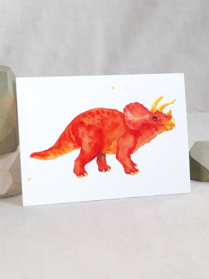 Carte postale Triceratops pour la vente par Jona Art