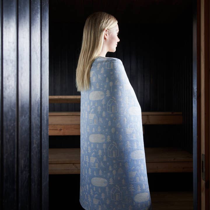 Kauniste – Toalha de banho por atacado – Toalha de Sauna de Jacquard Macio4