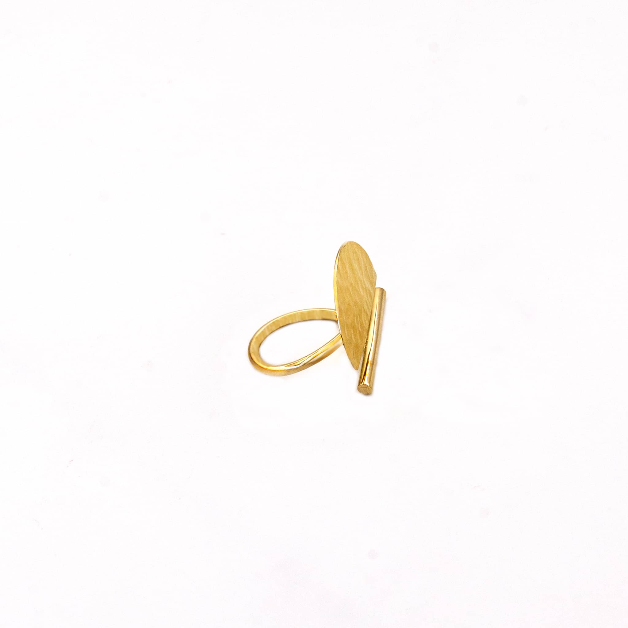 Ecodunia - Wholesale Cocktail/Statement Ring - Wanga Hammered Statement Ring for Men and Women1