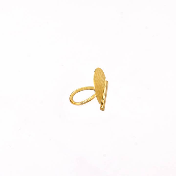 Ecodunia - Wholesale Cocktail/Statement Ring - Wanga Hammered Statement Ring for Men and Women1