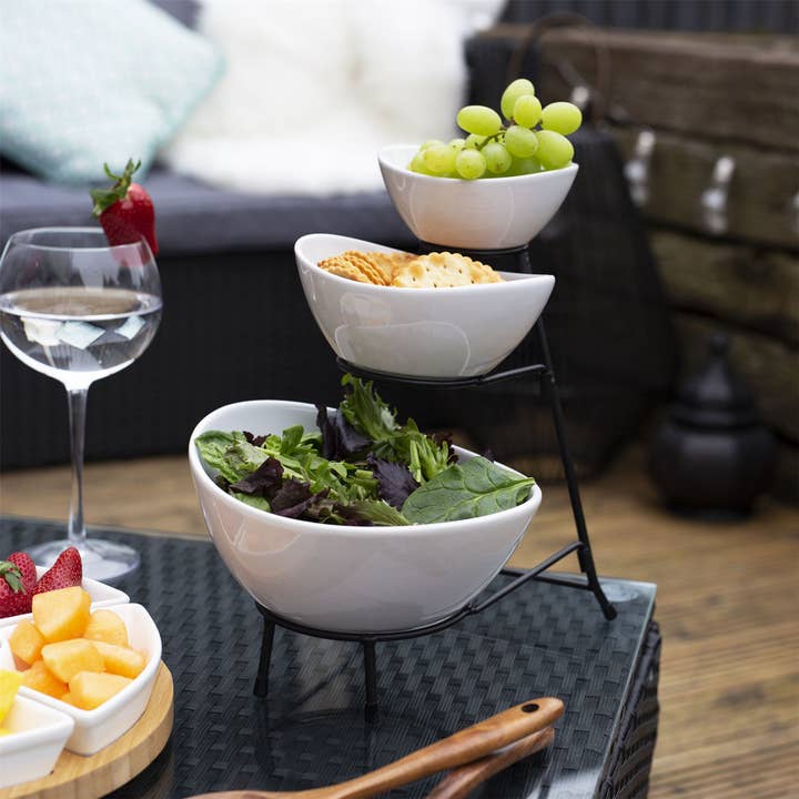 3 Tier Serving Set Bowls | M&W for wholesale by Maison & White
