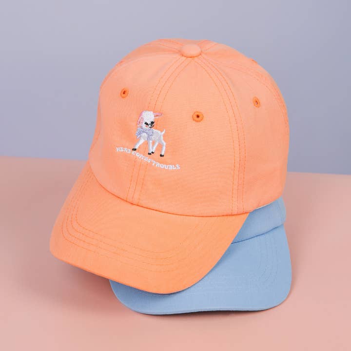 Party Mountain Paper co. - Wholesale Baseball Cap - Kids - Here Comes Trouble Baseball Kids Hat | Last Chance