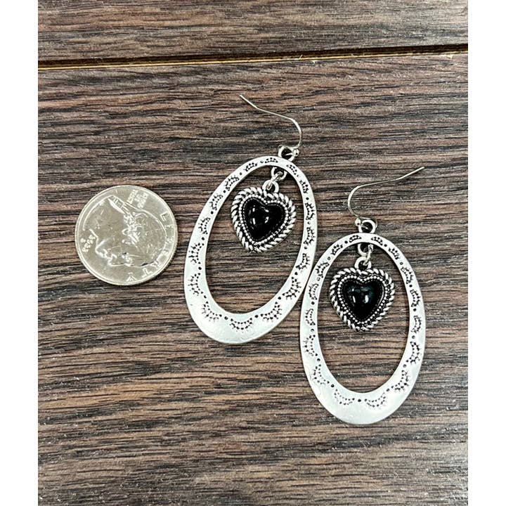 ISAC Trading Inc - Wholesale Dangle earrings - 724918, Aztec Heart Earrings1