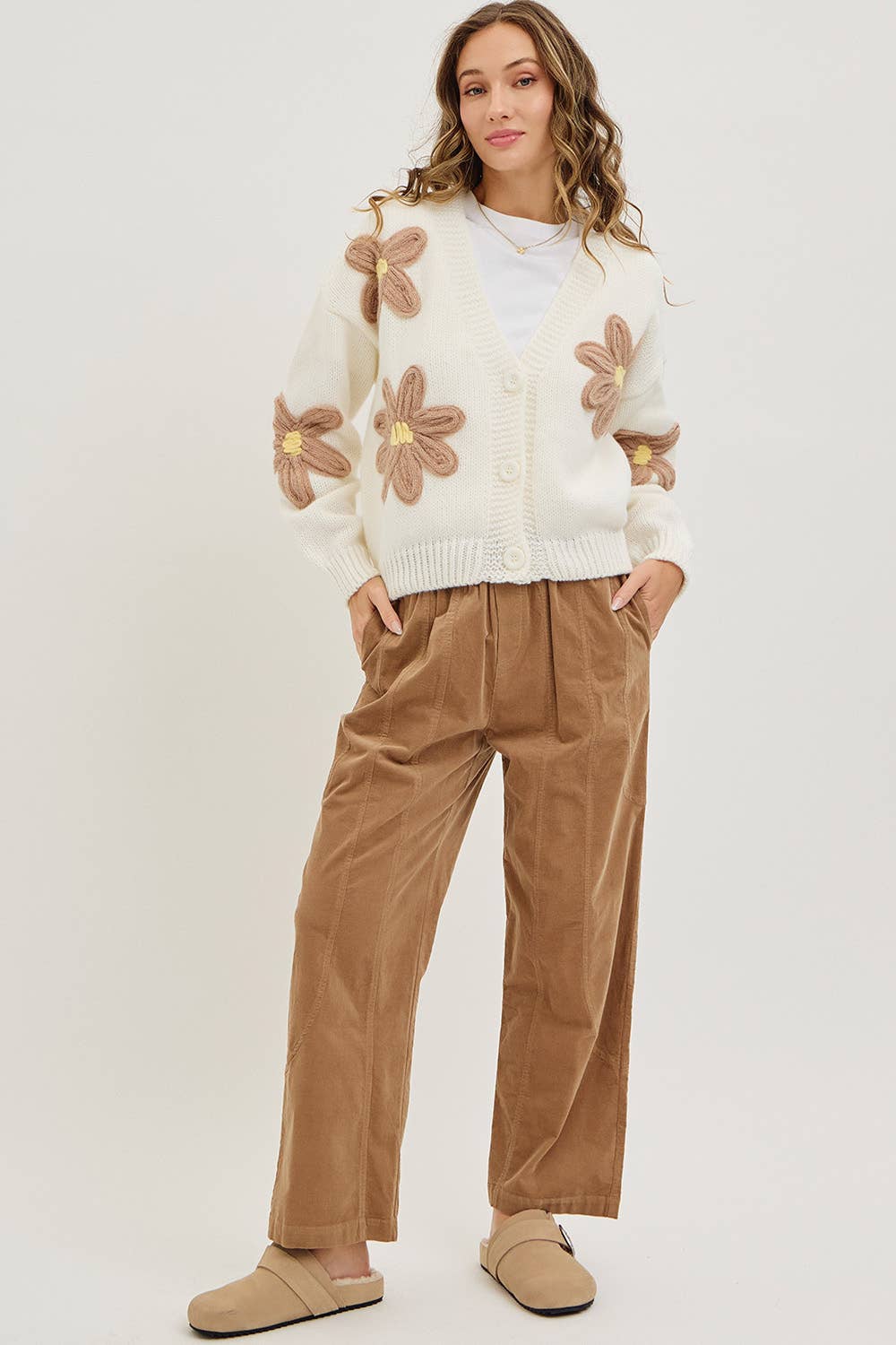 Sweet Lovely by Jen - Wholesale Pants - Women's - EASY CASUAL EVERYDAY PULL-ON RELAXED  CORDUROY PANTS 23