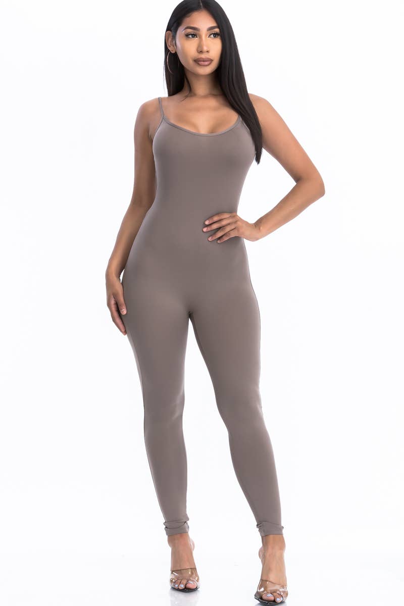 CAPELLA APPAREL - Wholesale Jumpsuit - Women's - Solid Bodycon Jumpsuit4