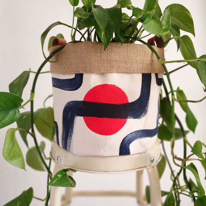 The Ink Job - Wholesale Plant Pot - Modern Hand Painted Plant Pot Cover3