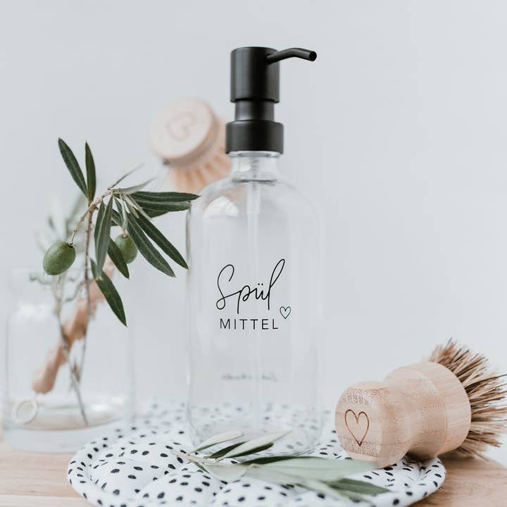 Distributeur de savon liquide transparent 500 ml (lot de 6) pour la vente par Eulenschnitt