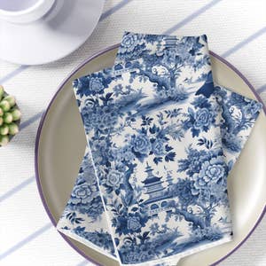 60 Count Blue Floral Guest Napkins Decorative Hand Towels  Disposable Blue and White Floral Paper Guest Napkins Flowers Decorative  Elegant Napkins Spring Flowers Napkins for Birthday Dinner Tea Party : Home