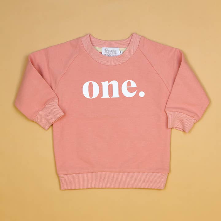 Mädchen zum 1. Geburtstag | Rosafarbenes Sweatshirt für den Großhandel von Cuddle Sleep Dream