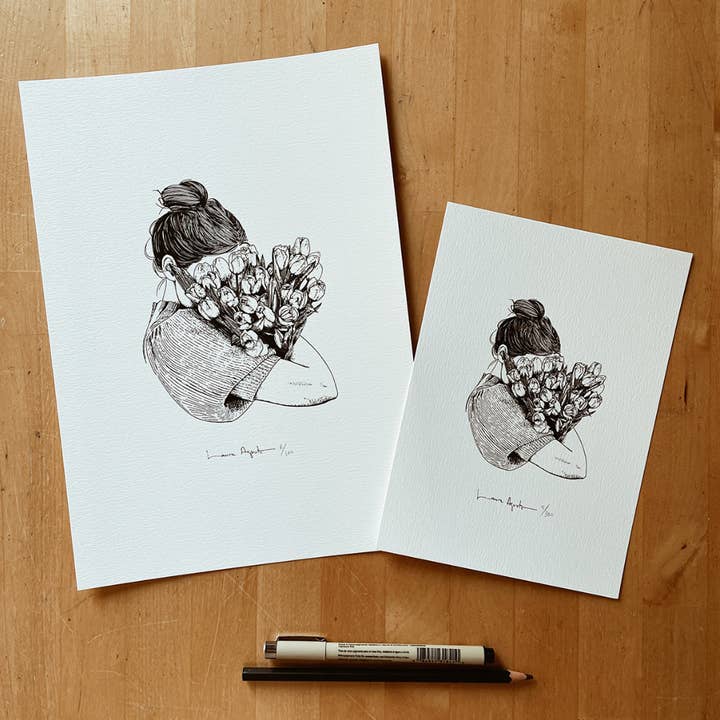 Lalauri - Wholesale Art Print - Impresión llena de tulipanes2