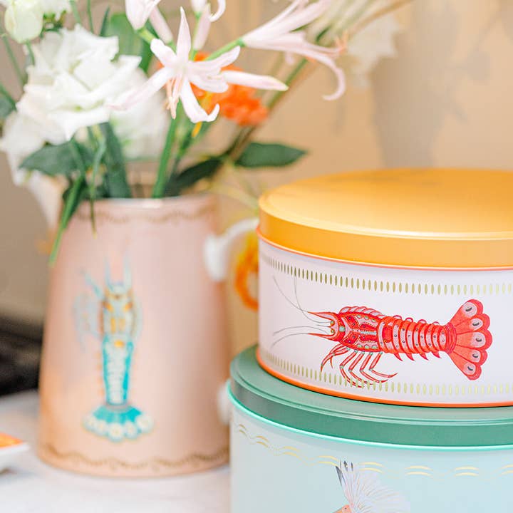 Yvonne Ellen - Wholesale Food Storage Container - Yvonne Ellen Lobster/elephant/ibis Round Cake Tins (set Of 3