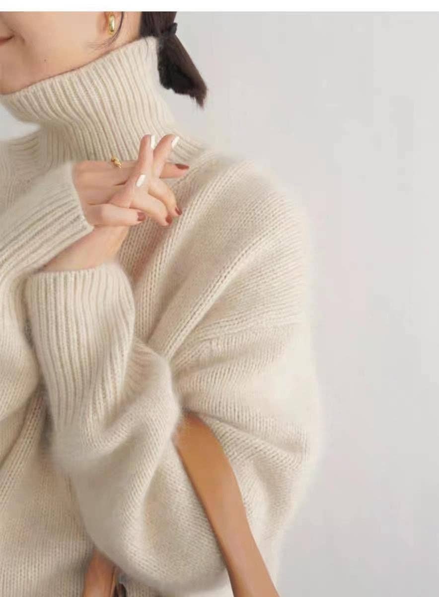 Marayn - Wholesale Knitted jumper – Women′s - Soft Knit Turtleneck Cozy Chic Korean Style (Copy)4