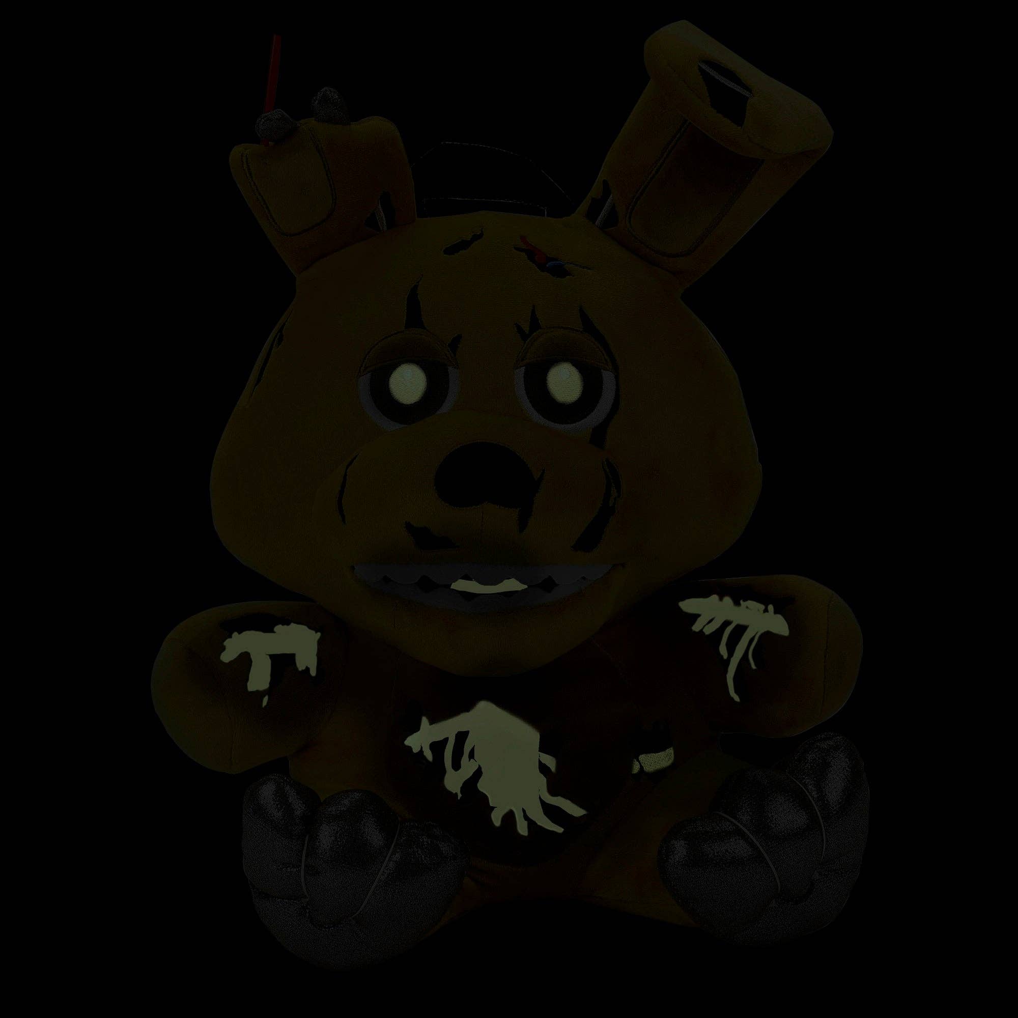 Bioworld Merchandising - Wholesale Backpack - Unisex - Five Nights at Freddy’s Springtrap Plush Mini Backpack with Glow-in-the-Dark Details5