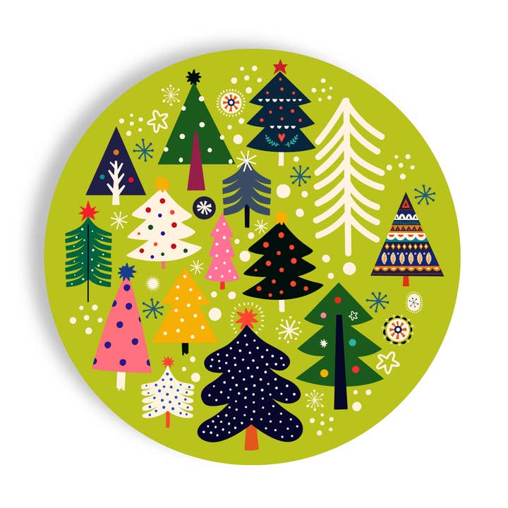 Winter Wonderland 16ct 9" Paper Plates–Salad/Dinner Separate for wholesale by Fabuplates