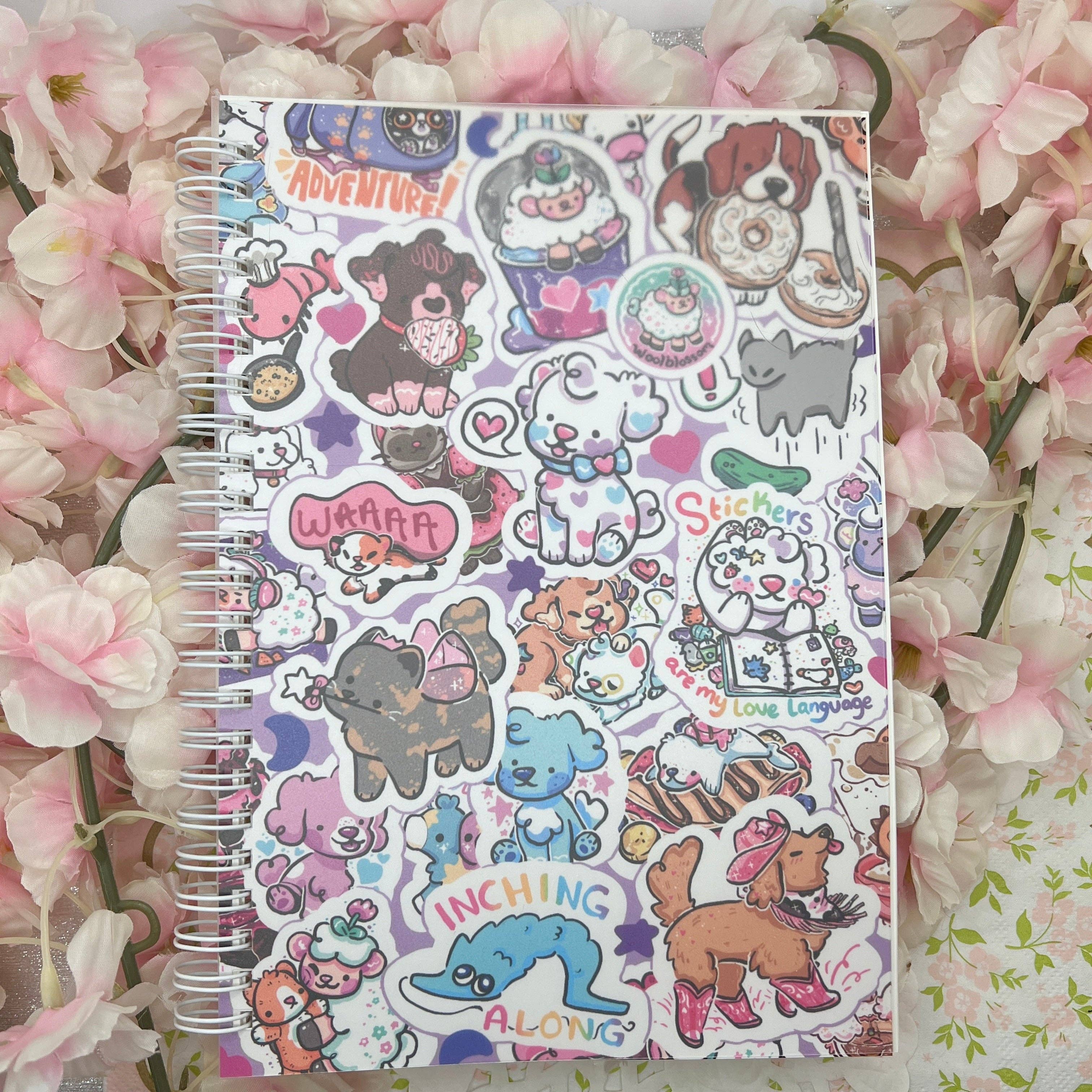 Woolblossom - Wholesale Sticker - Woolblossom Sticker Cover ~ Reusable Sticker Book V.22