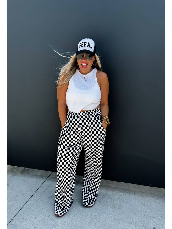 BLAKELEY - Wholesale Pants - Women's - BOLD BLOCK CHECKER PANTS3