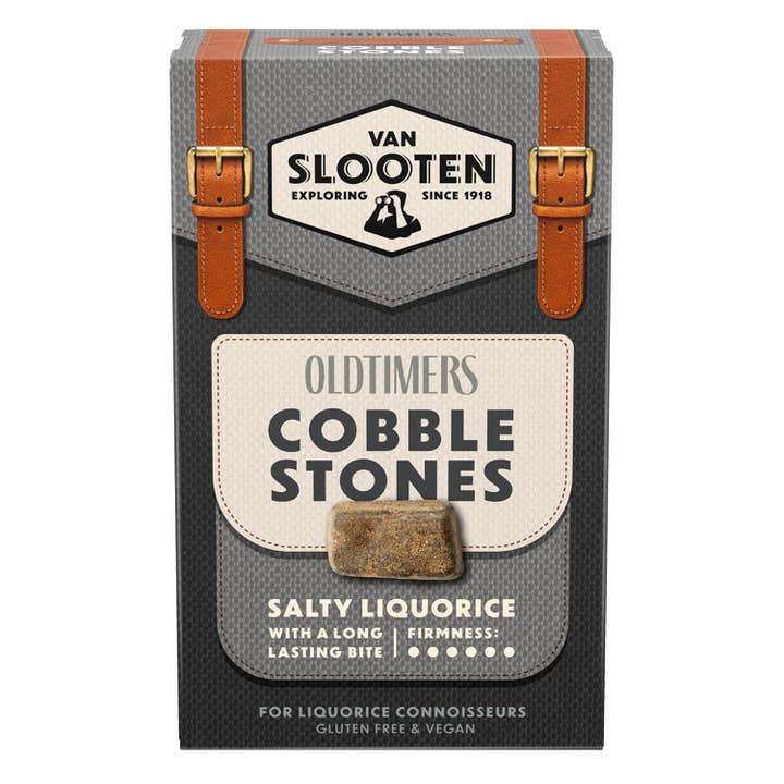 Van Slooten Oldtimers Cobblestone Liquorice 235g x6 for wholesale by Van Slooten