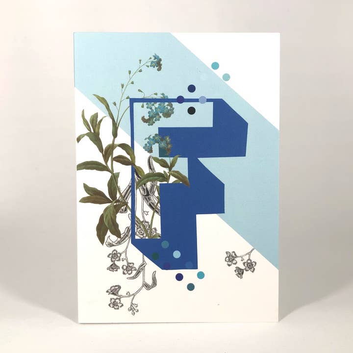 Botanisk Alfabet F lykønskningskort for engroshandel hos Diedododa