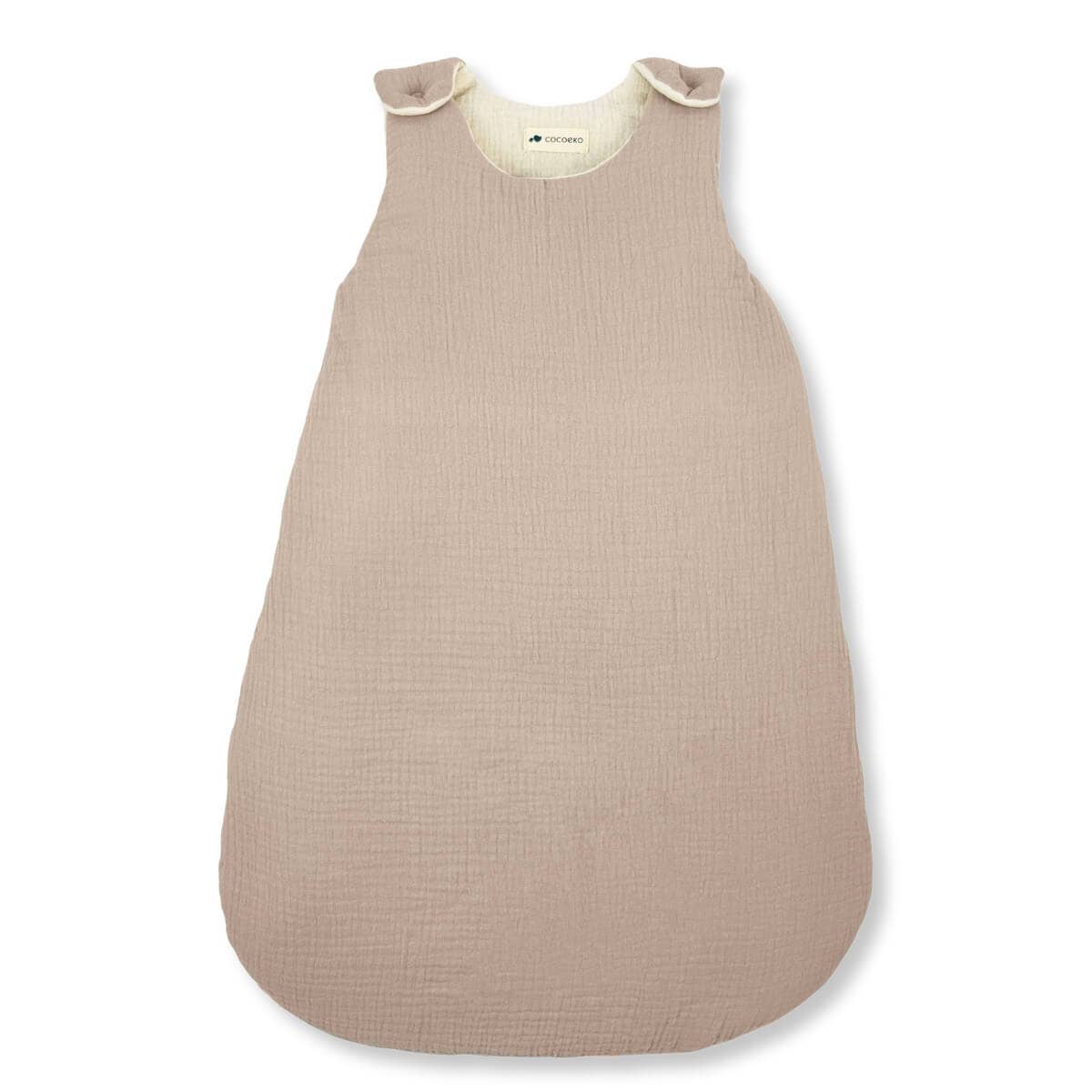 Cocoeko - Vente Gigoteuse – bébé - Gigoteuse gaze de coton BEIGE TOG 23