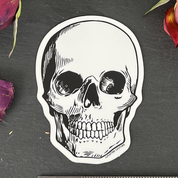 Adesivo a forma di teschio | Spooky Season | Adesivi | Regali per la vendita all'ingrosso da parte di Counter Couture