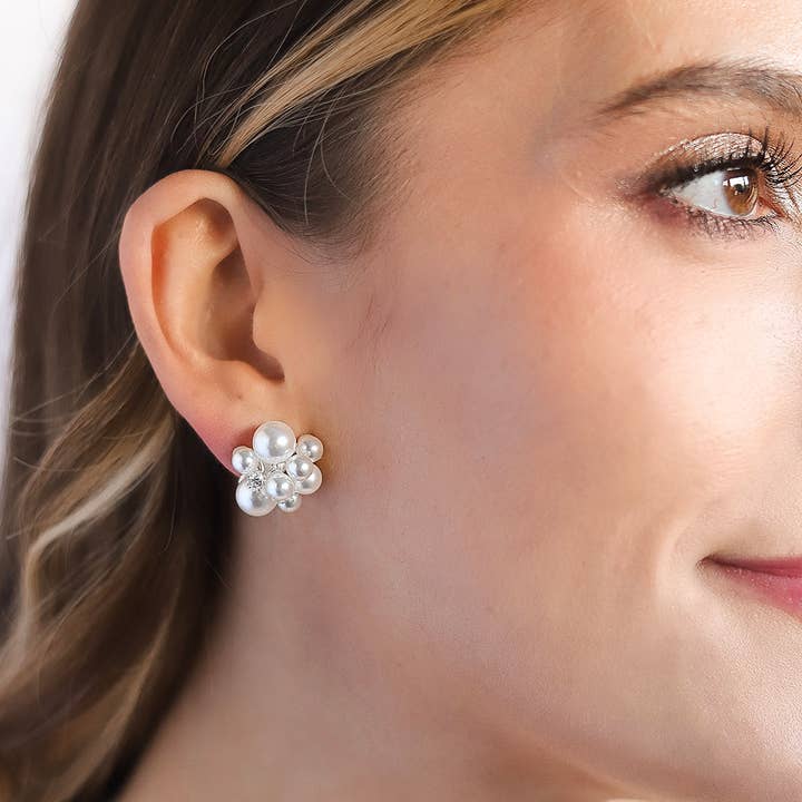 Dareth Colburn Designs - Wholesale Knopjes/oorstekers - Georgina oorbellen met parels2