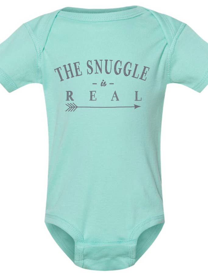 ellembee gift - Wholesale Bodysuit (Non-Footed) - Baby - The snuggle is real unisex printed baby onesies with sayings