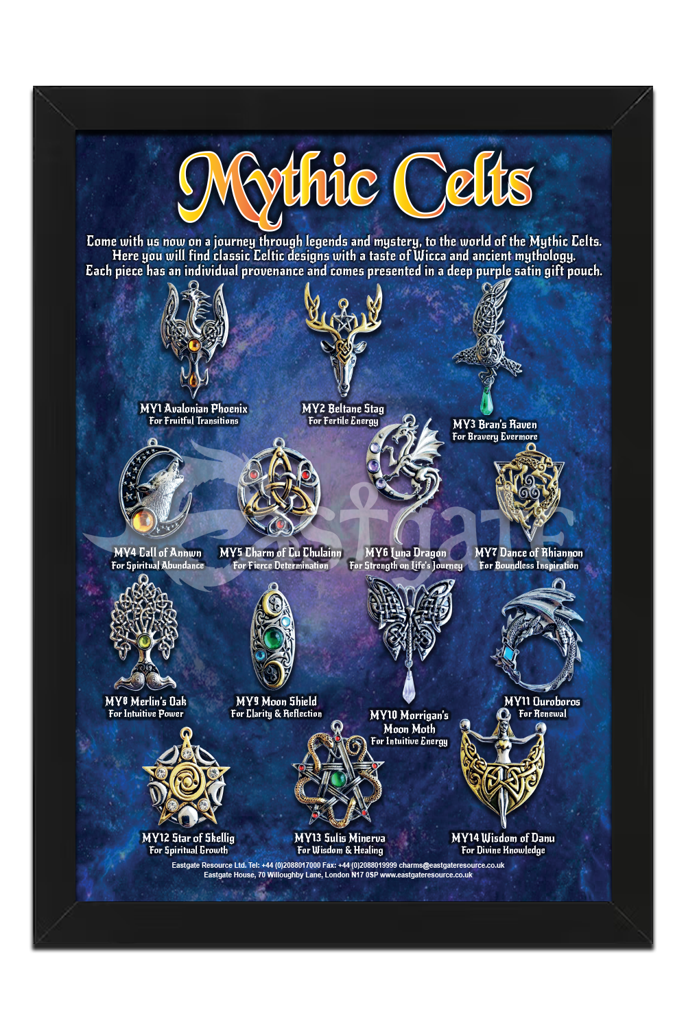 Starlinks Gifts - Wholesale Individual Charm/Pendant - Call Of Annwn for Spiritual Abundance Pendant Charm MY42