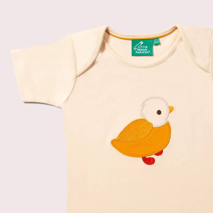 Little Duck Applique Organic Short Sleeve T Shirt for wholesale on Faire2