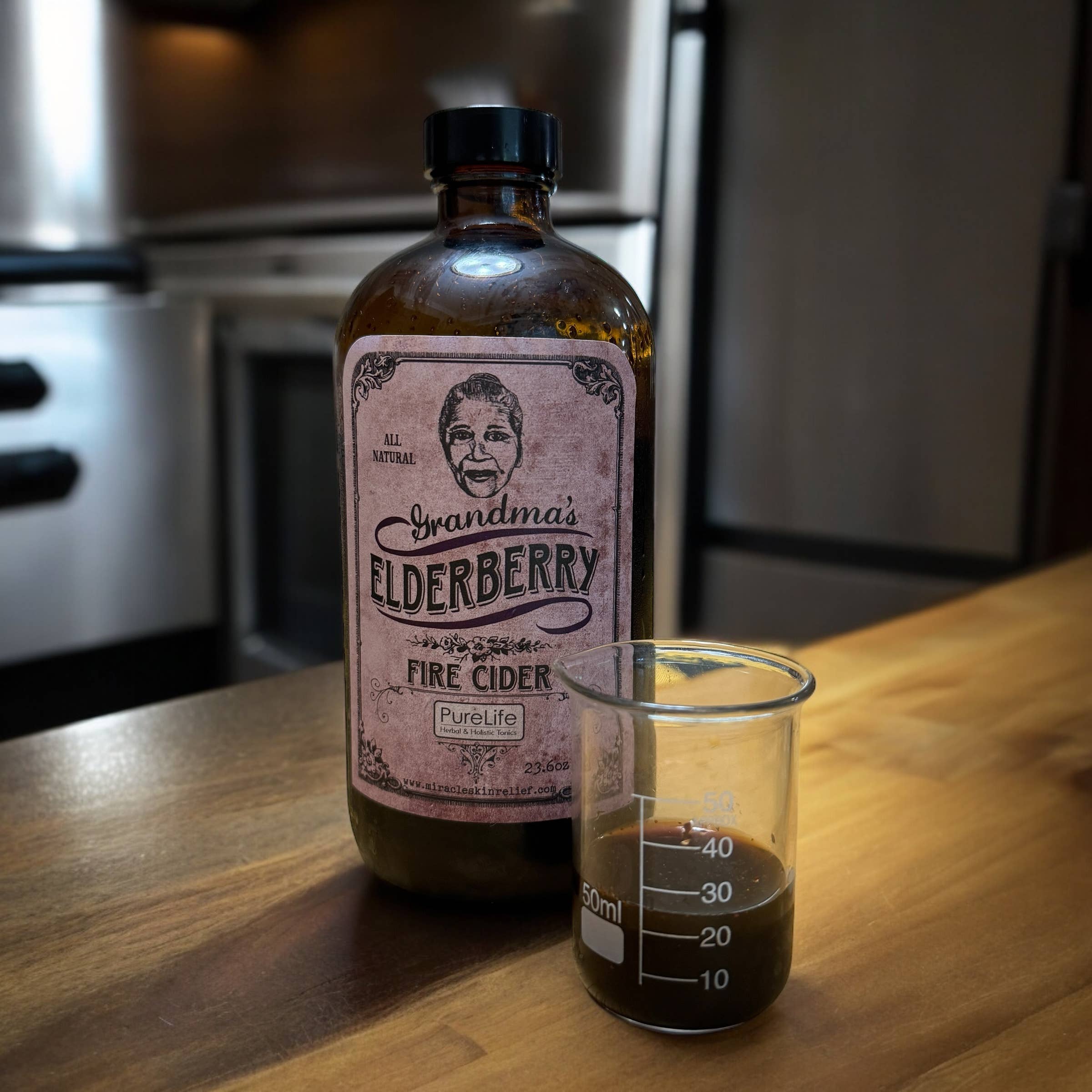 PureLife Organic Inc - Wholesale Oral Supplement/Vitamin - Grandma's Elderberry Fire Cider Oral Supplement