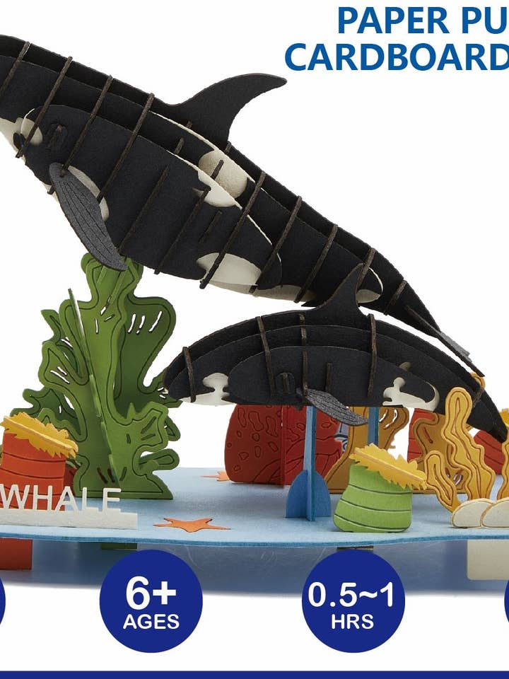 CUPUZ 3D puzzle of Killer Whale Scene for wholesale by Go on make me
