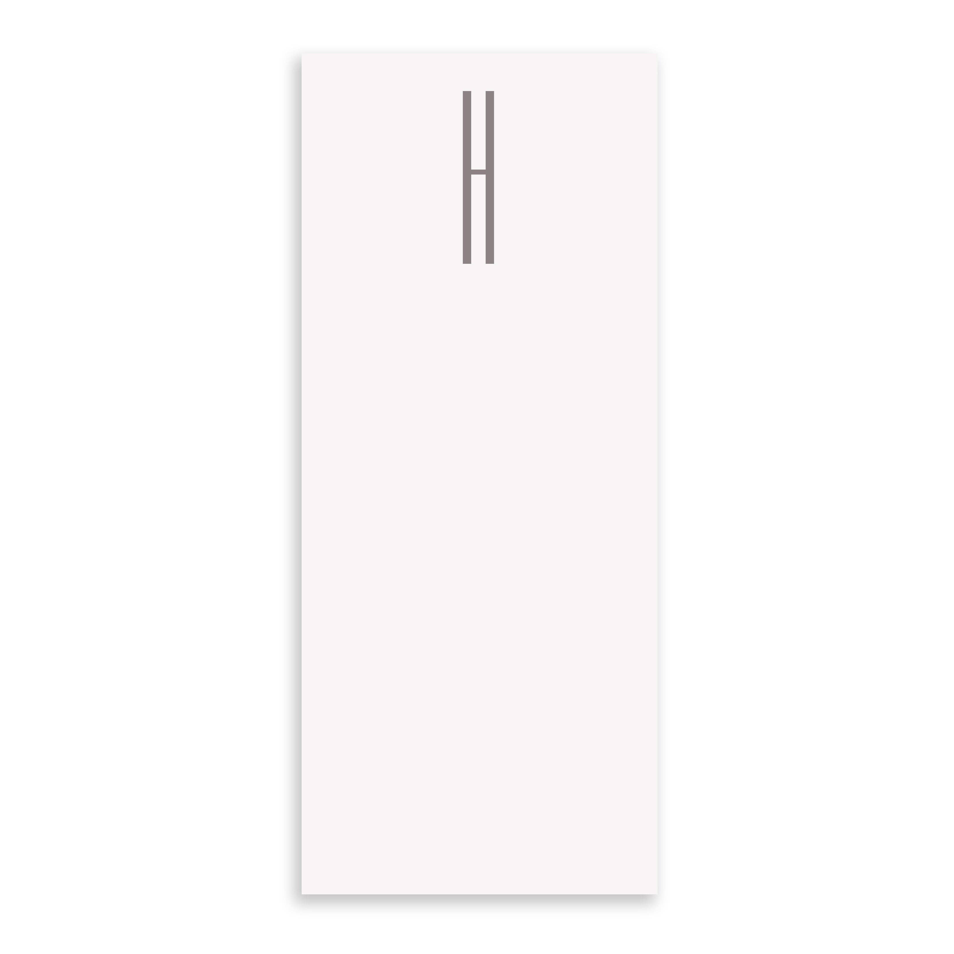 Black Ink - Wholesale Notepad - Long Skinny Gray Initial Notepads7