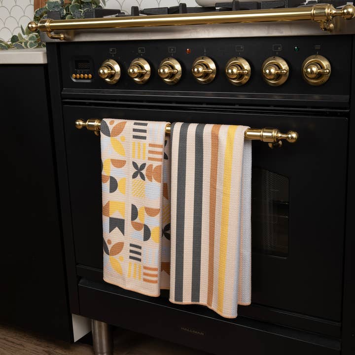 Harmony Haven Tea Towels - Wholesale Tea Towel - Canyon Stripe | Soft Touch Reversible Kitchen Towel – Modern5