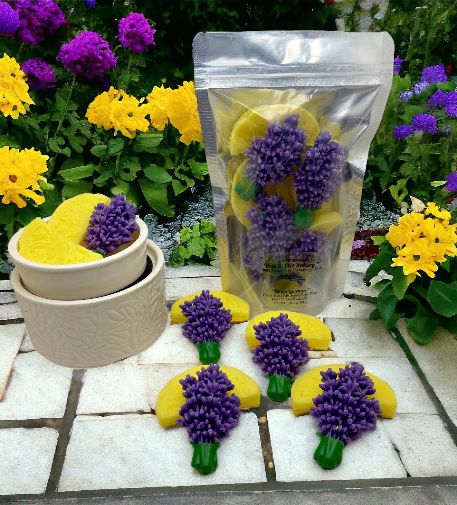 Wax and Wix Bakery® - Wholesale Wax Melt - Lavender and Lemon Wax Melts. 5.30 oz. Wax Melt/Soy Wax0