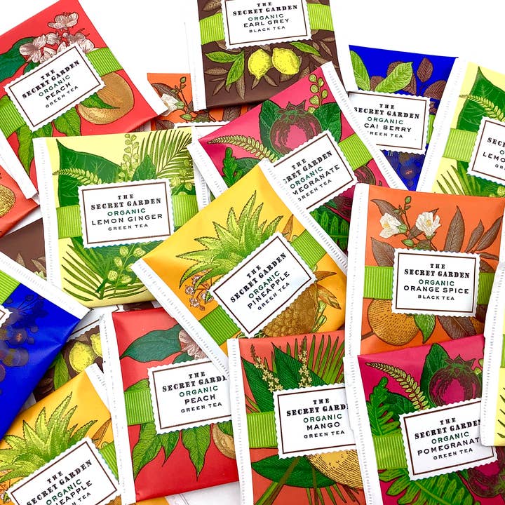 All Little Cute Things - Wholesale Tea Bags - The Secret Garden Assortment Tea Packet Flavors