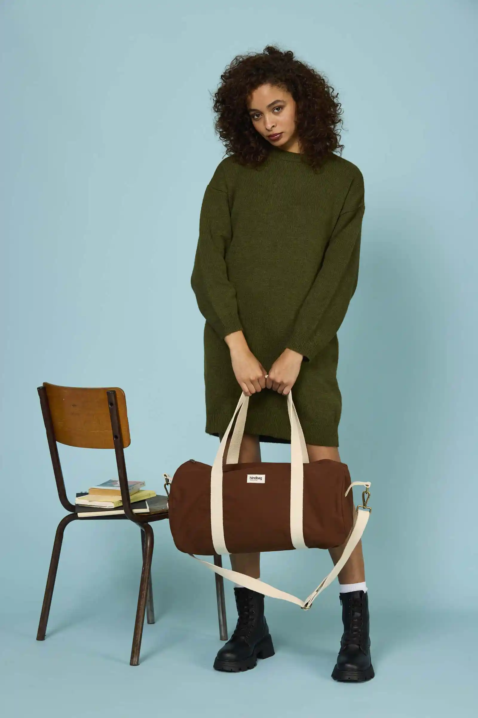 Hindbag - Wholesale Weekender Bag - Women's - Simon Cinnamon Duffel Bag5