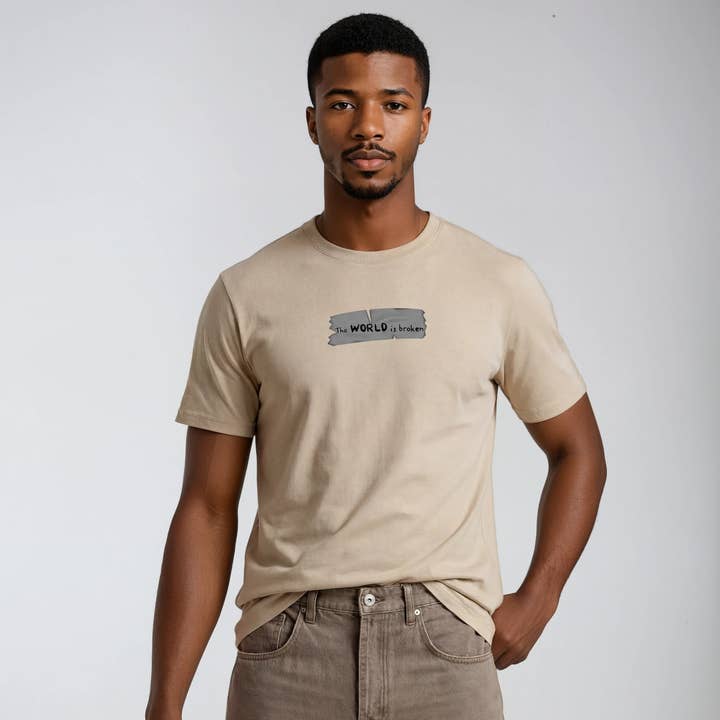 Bruten herrar ekologisk T-shirt för wholesale av Good to Blue