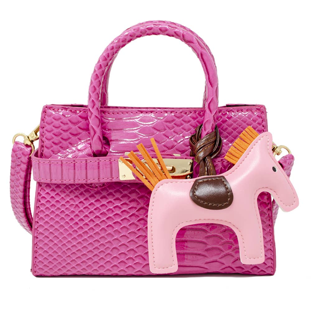 Tiny Treats and ZOMI GEMS - Wholesale Shoulder Bag - Kids - Crocodile Pony Handbag1
