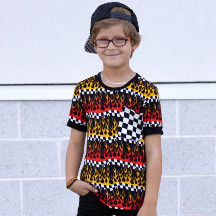 (BAMBOO) Fiamme PARKER Pocket T (Bambino, Gioventù) per la vendita all'ingrosso da parte di Micro Me