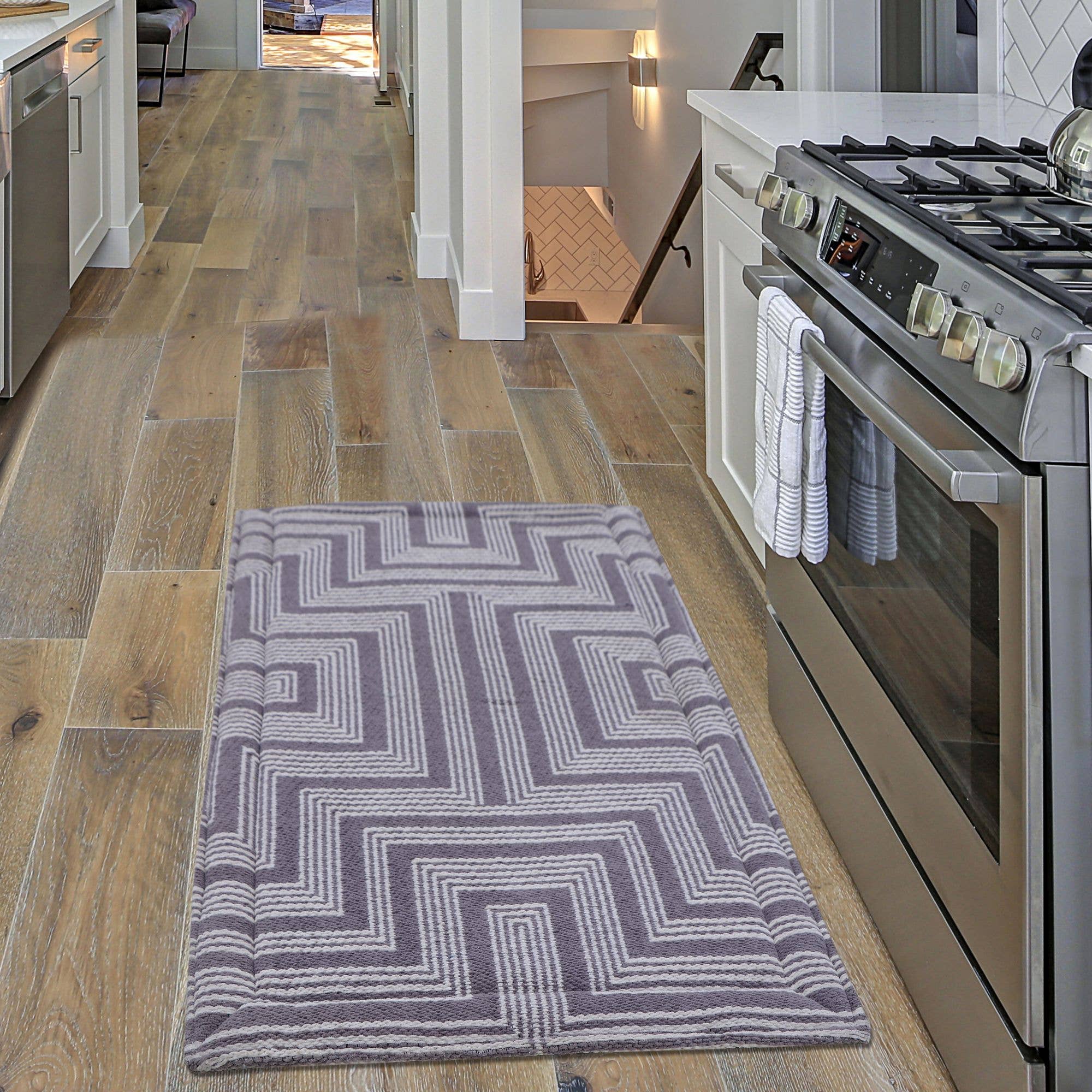 RugSmith - Wholesale Floor Mat - RugSmith Gray Zephyr Anti-Fatigue Kitchen Mat, 20"x36"1