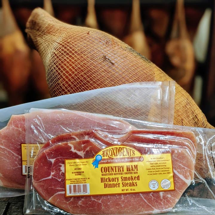 Country Ham Dinner Steaks for wholesale by Broadbent Country Hams
