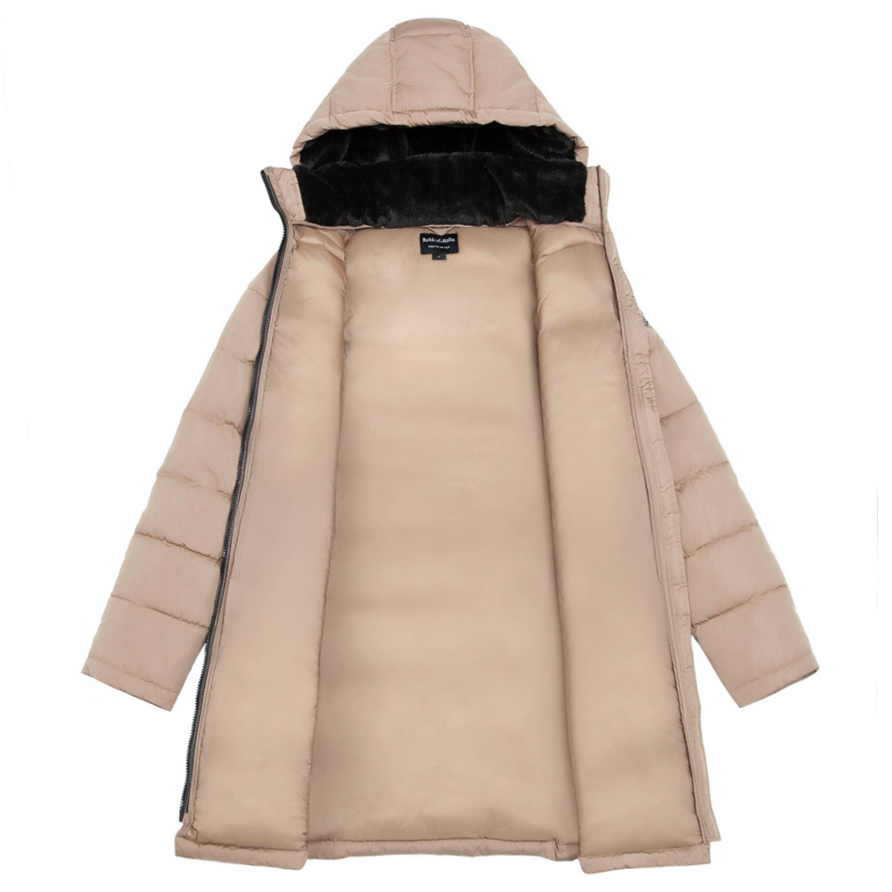Rokka & Rolla - Wholesale Coat - Women's - Women's Heavy Long Winter Coat Parka Jacket47