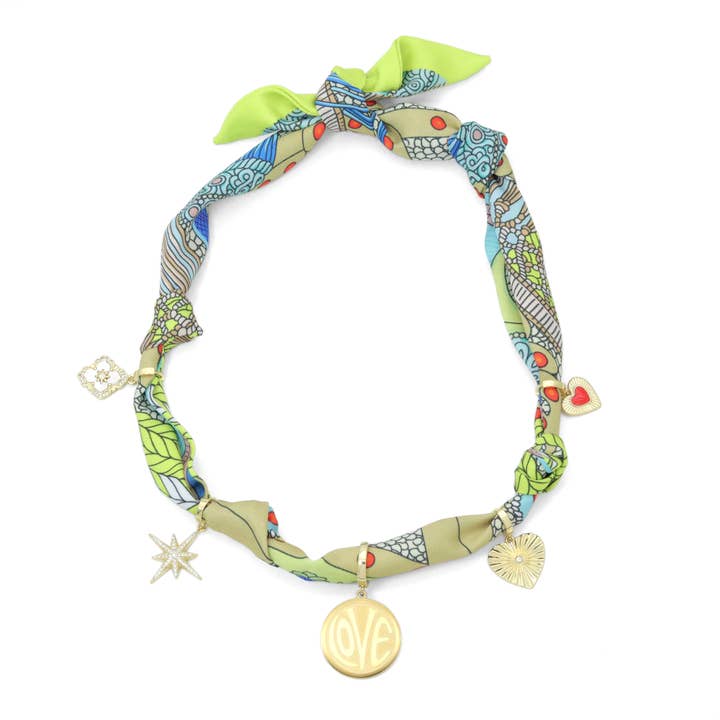 BestBeads&Beyond - Wholesale Pendant/Charm Necklace - Convertible Scarf Necklace, Adjustable Silk Scarf nkl, EF80811